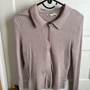 Abercrombie & Fitch Ribbed Button-Up Cardigan